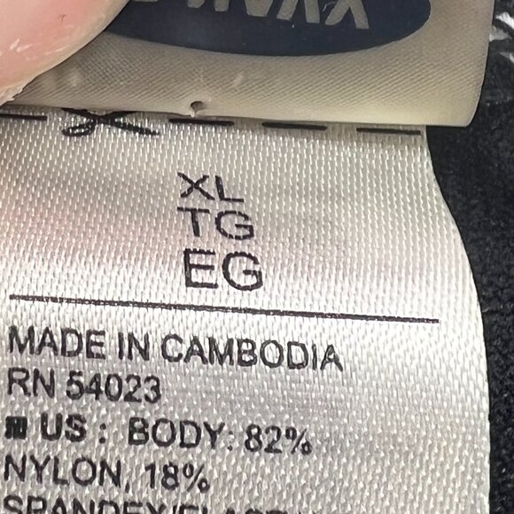 Old Navy Black White Striped Swim Shorts Women's XL - Picture 4 of 4